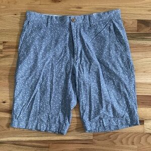 J. Crew Rivington Blue Floral Chino Shorts Size 33W